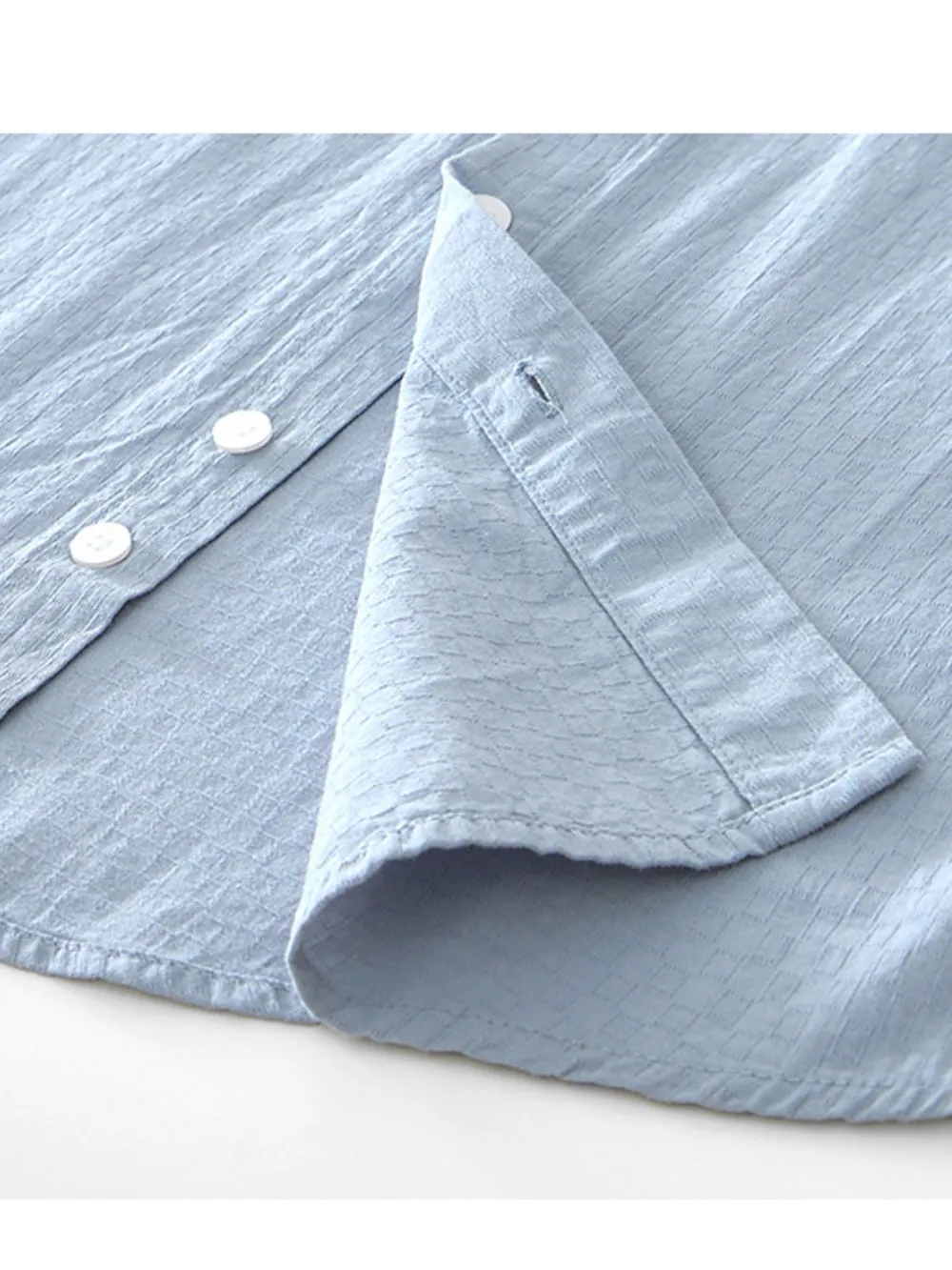 Men's Button Up Short Sleeve Shirt, image 3