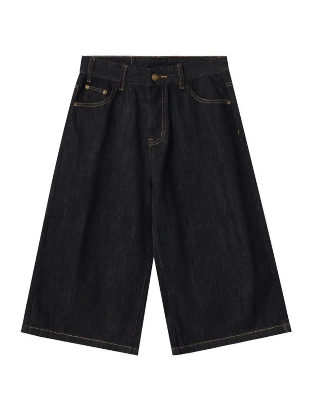 Men's Wide Leg Denim Shorts, image 3