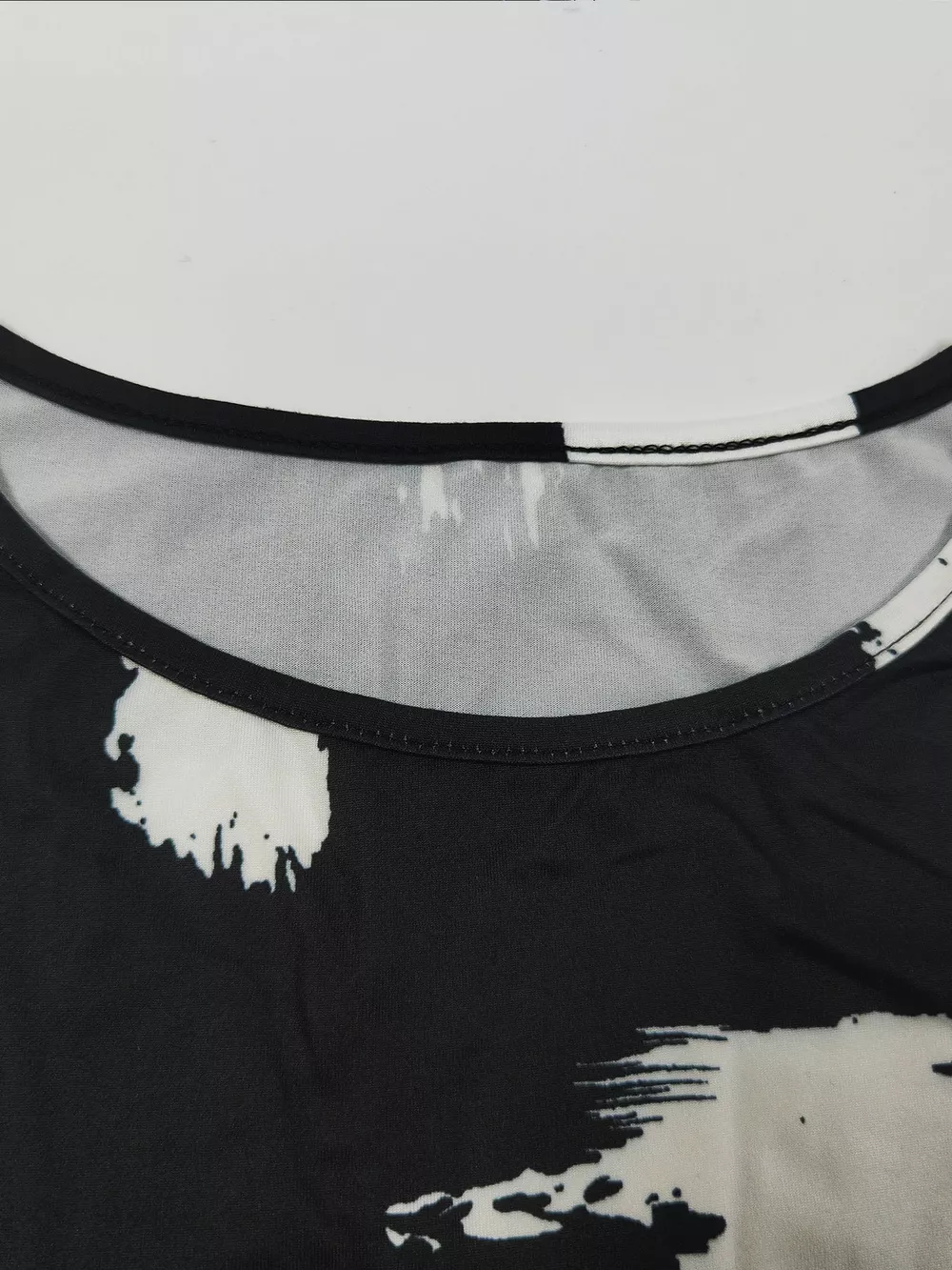 Abstract Print Sleeveless Top & Wide Leg Pants Set, image 6
