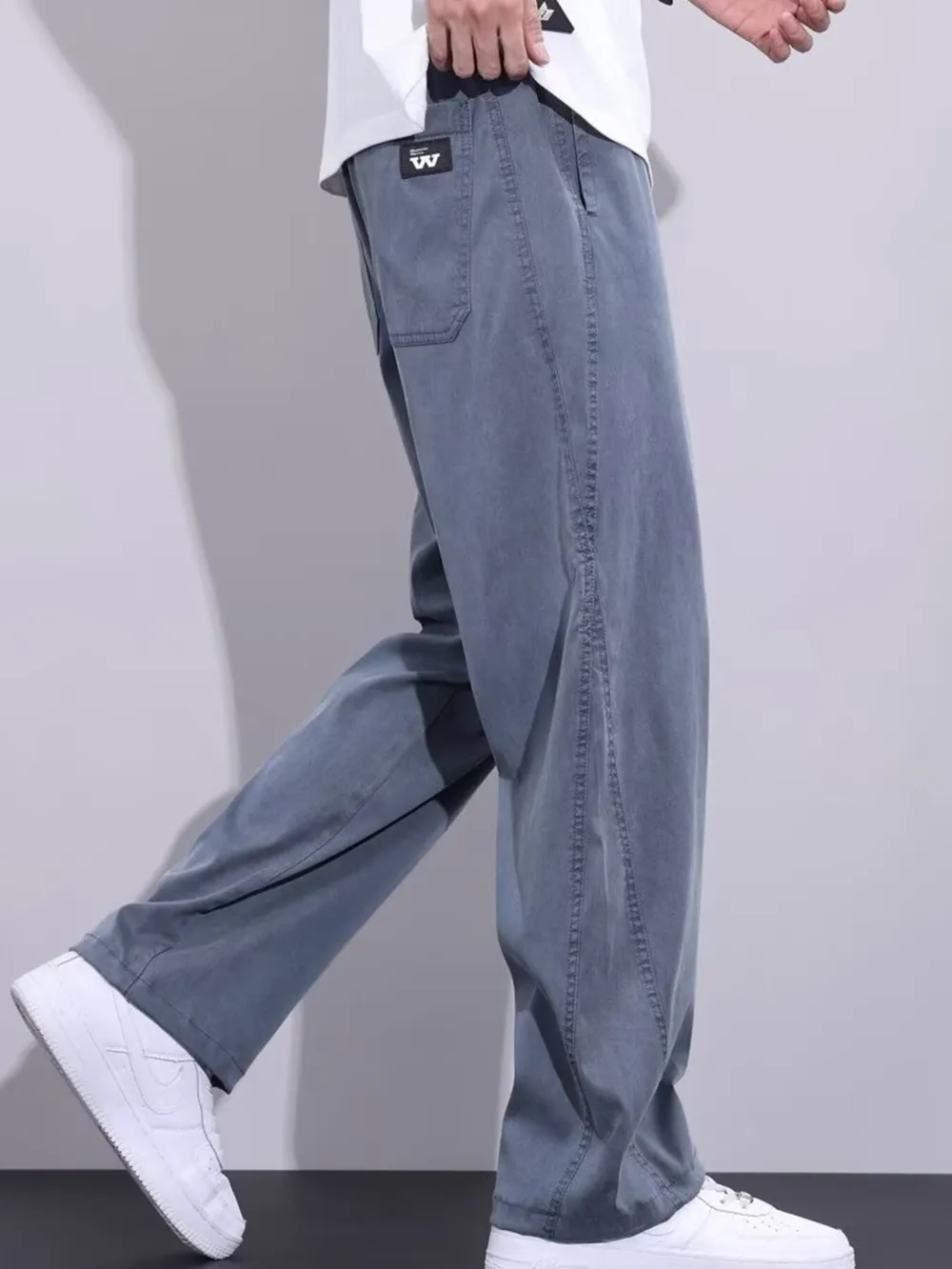 Men's Plus Size Relaxed Fit Drawstring Pants, image 6