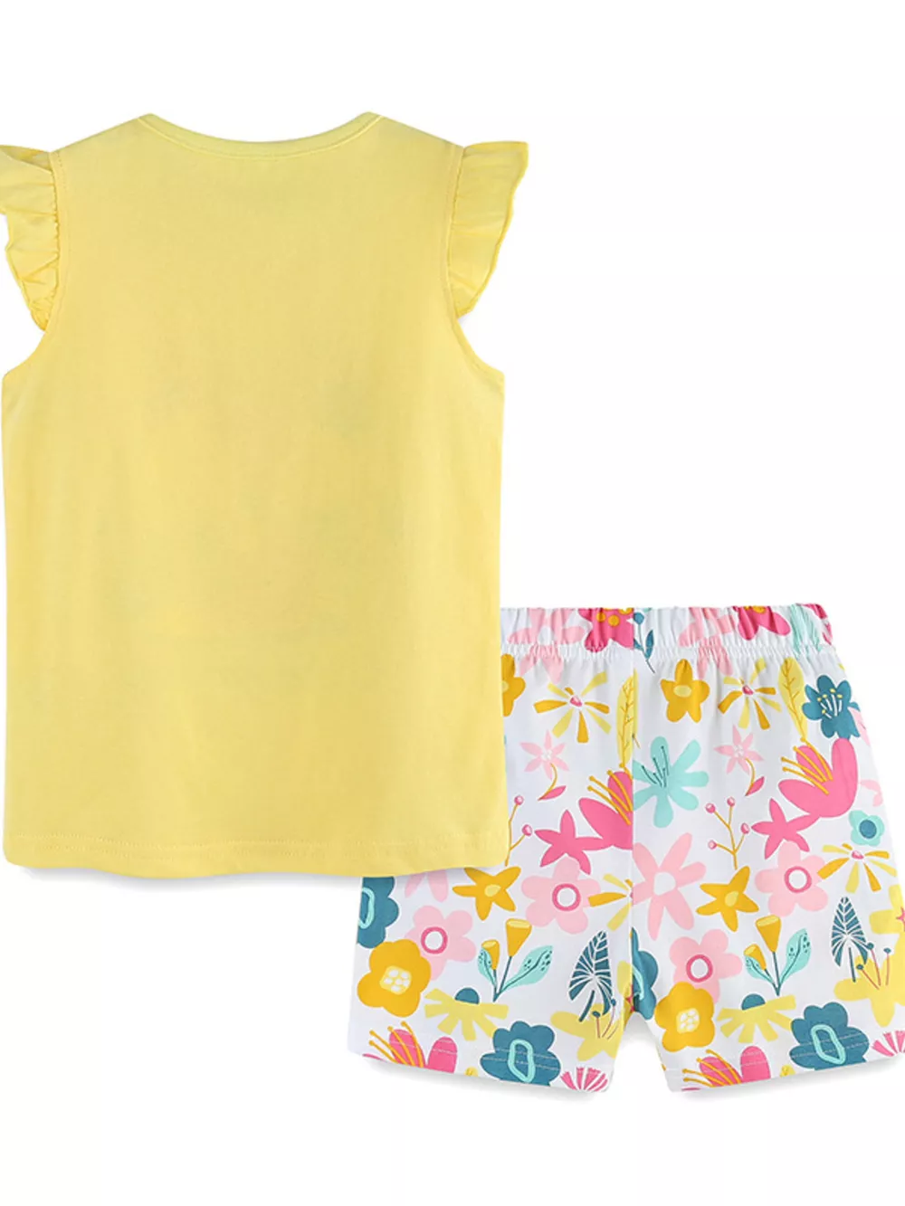 Children's Fox Tank and Floral Shorts Set, image 4