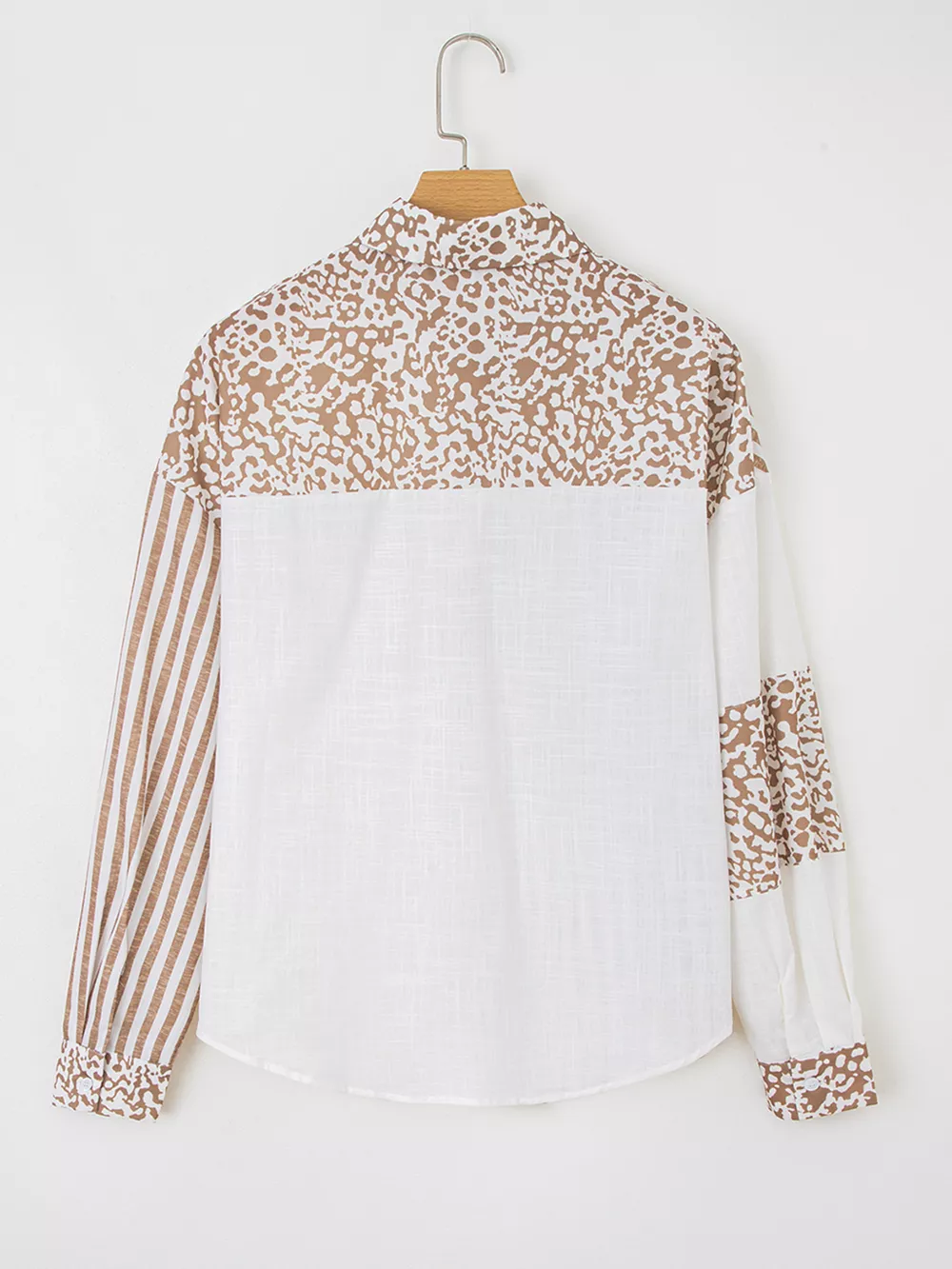 Leopard Striped Western Casual Shirt, image 8