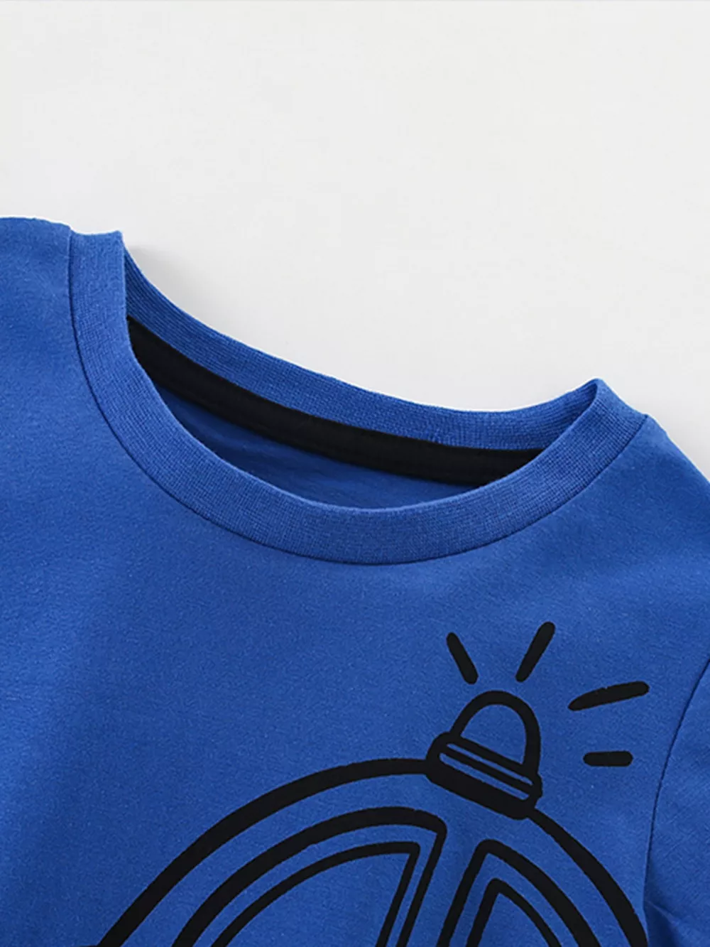 Children's Fun Police Car Graphic Short Sleeve T-Shirt, image 3