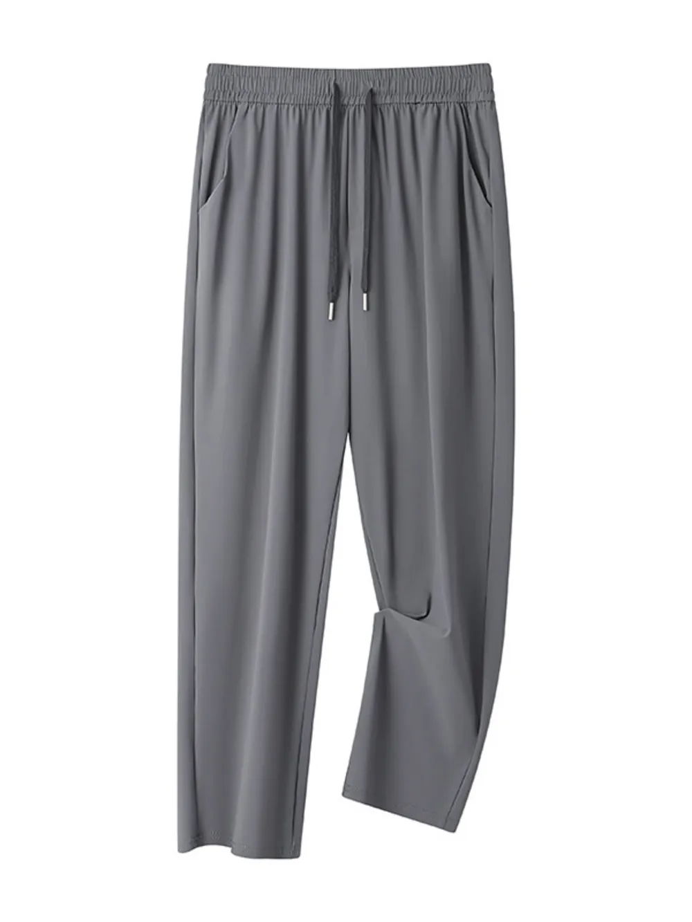 Men's Plus Size Casual Drawstring Wide-Leg Pants, image 2