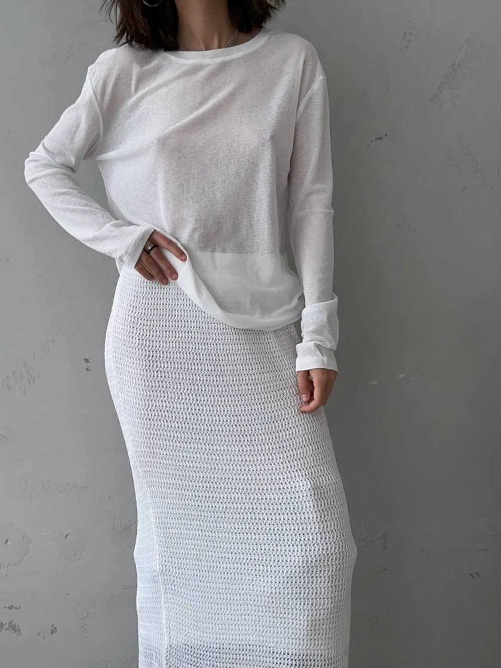 Knotted Long Sleeve T-Shirt, image 12