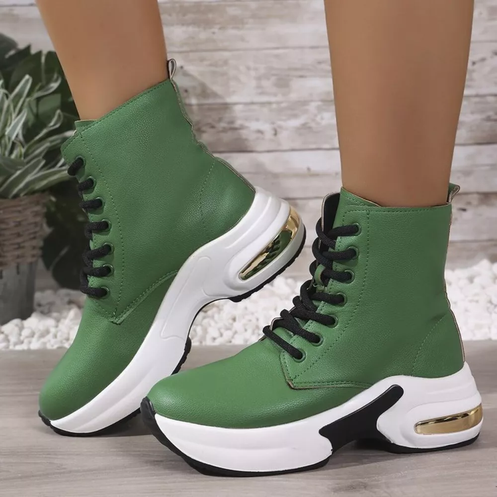 Lace Up Platform Ankle Boots, image 10