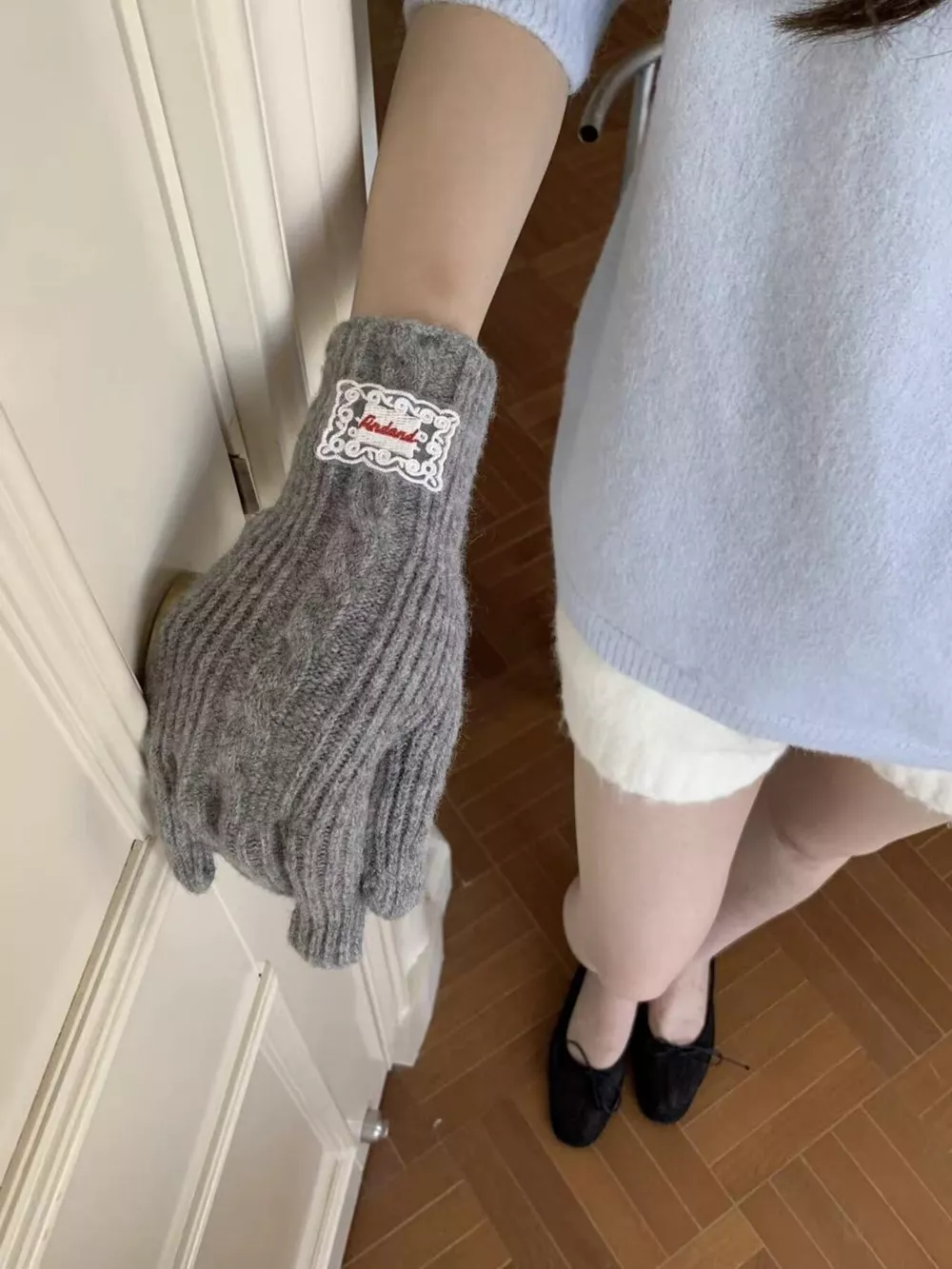 Cable Knit Warm Gloves, image 12