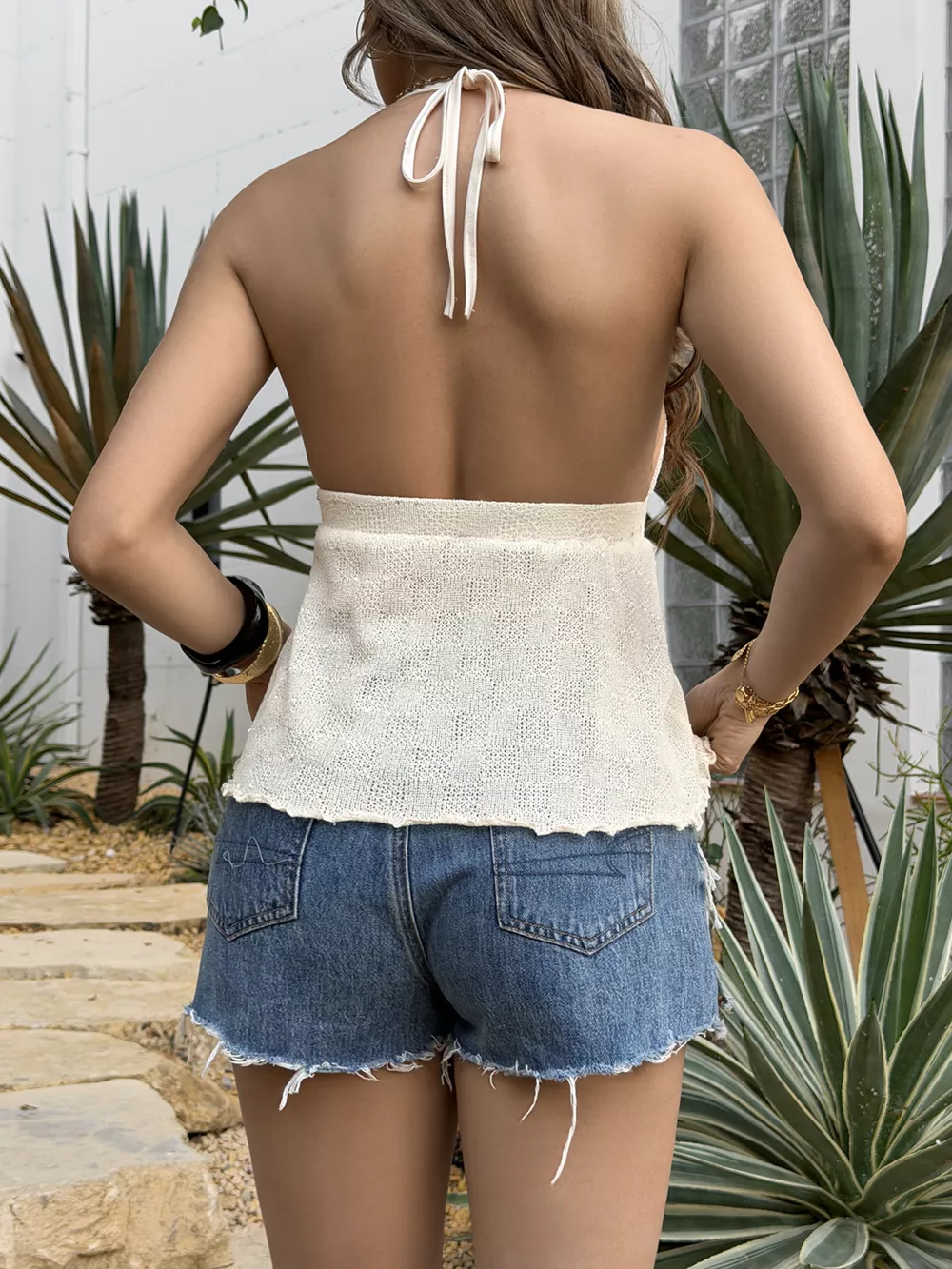Shell Halter Neck Cami, image 4