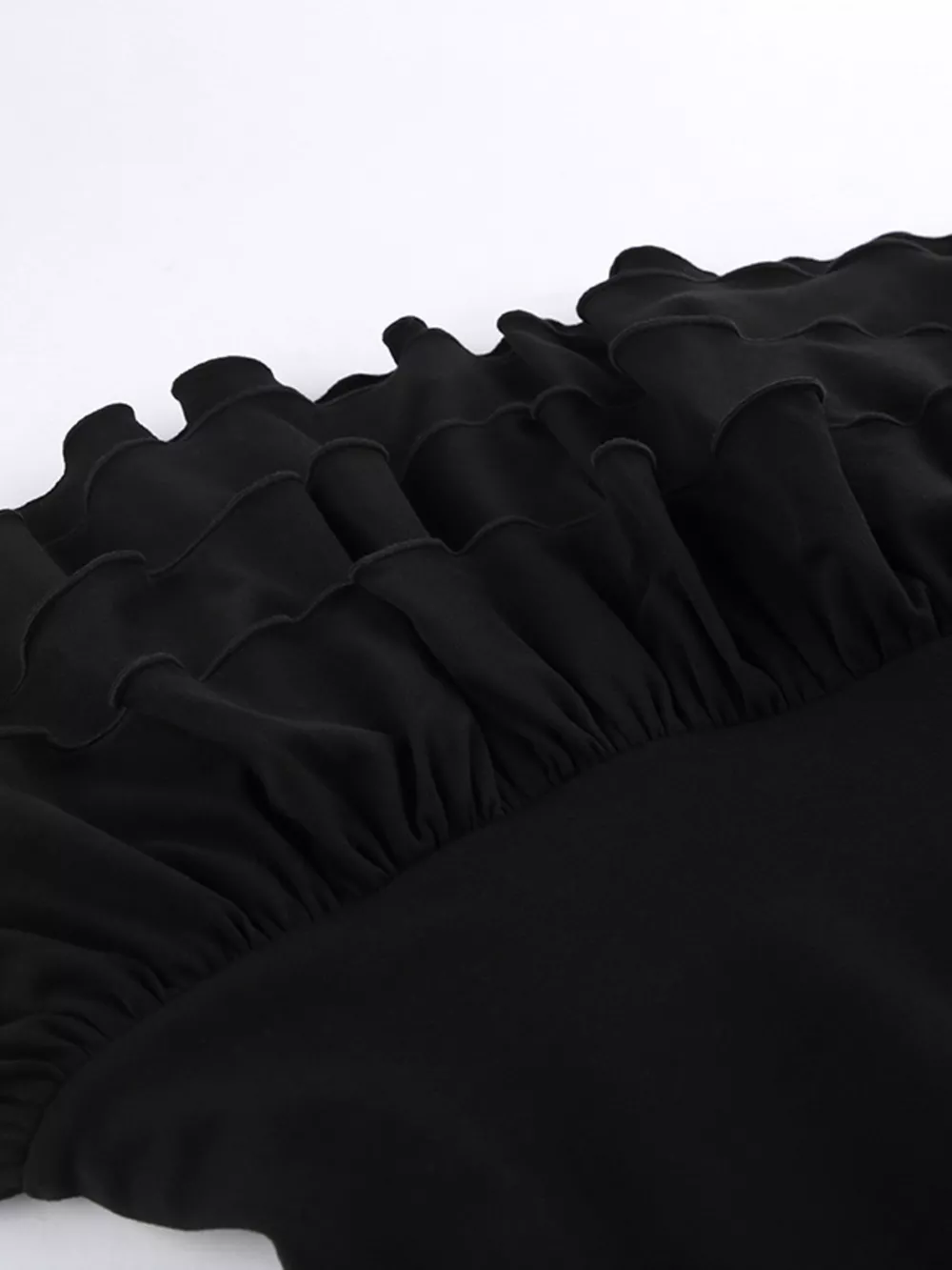 Ruffled Hem Round Neck Tank, image 8