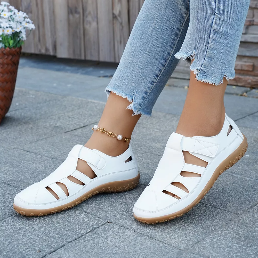 Round Toe Cutout Sandals, image 6