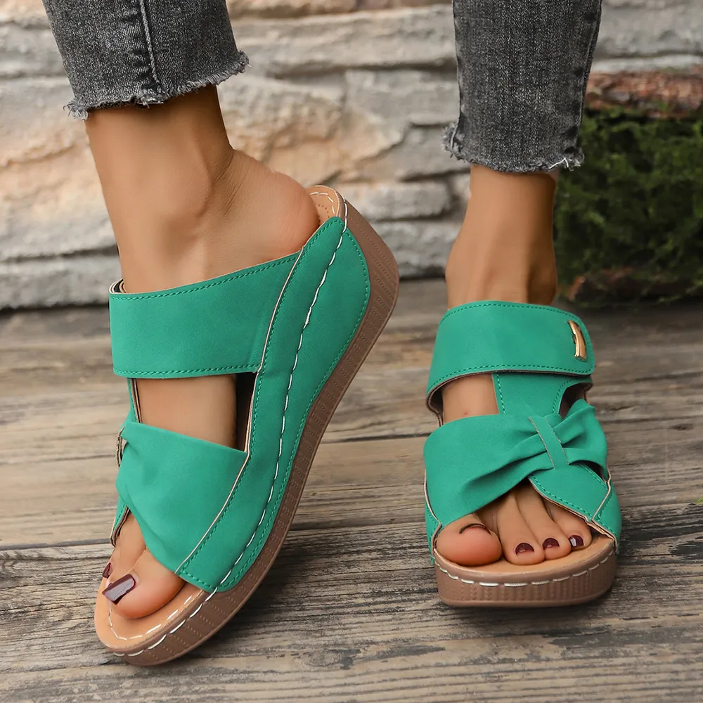 Open Toe Wedge Sandals, image 6