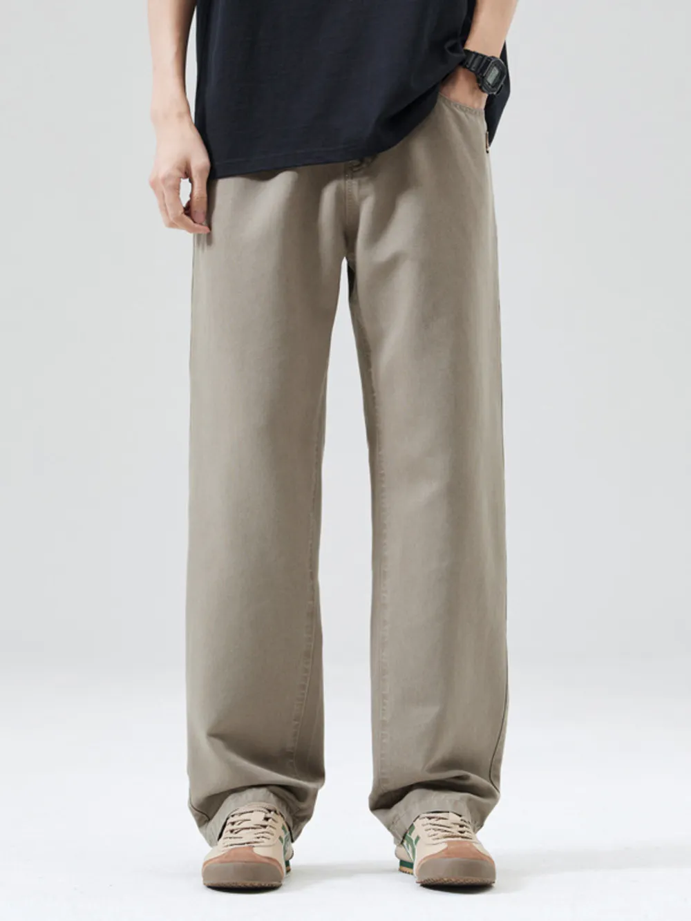 Men's Full Size Wide Leg Pants Plus Size, image 4