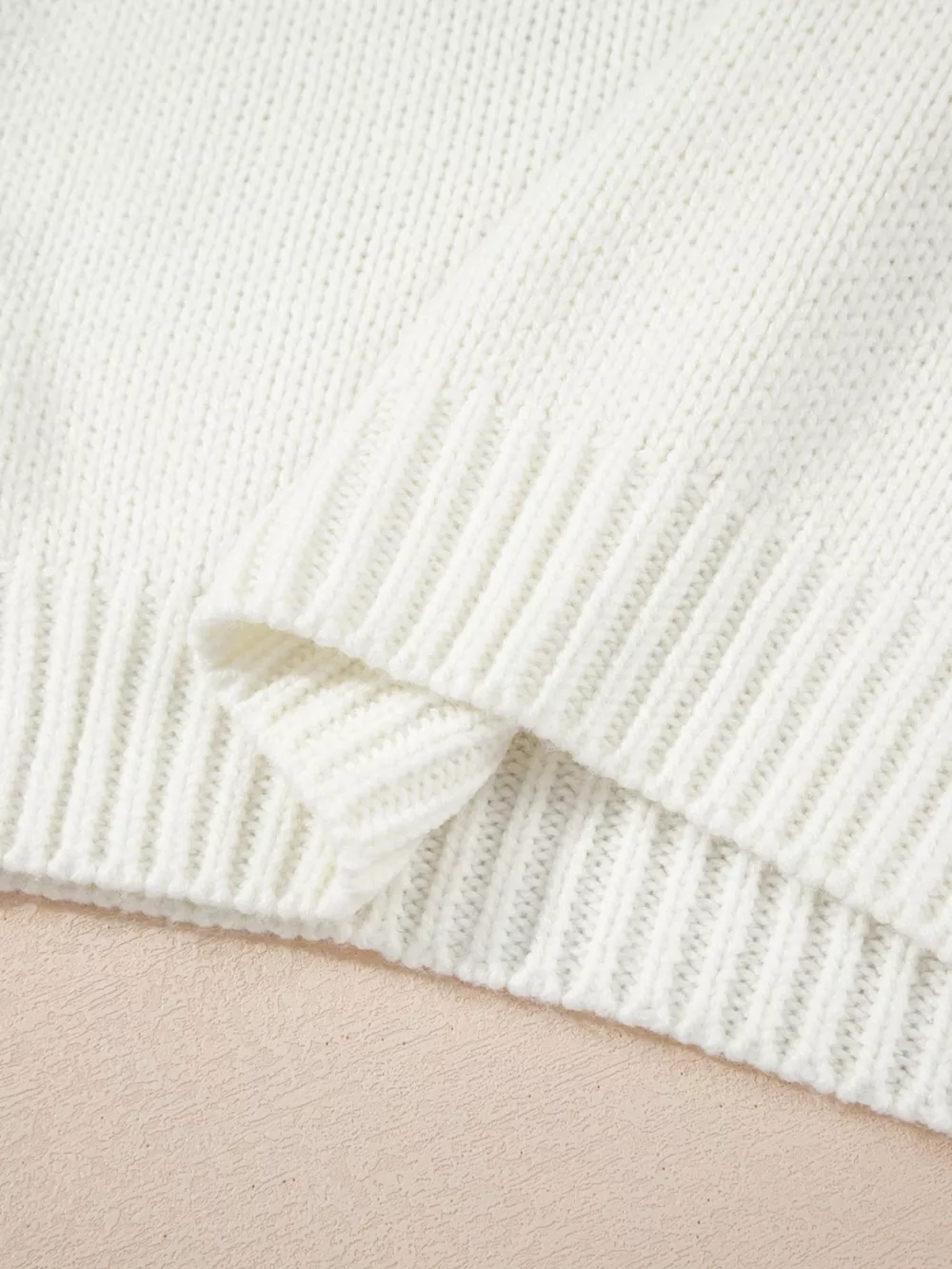 Embroidered Bow Boots Graphic Drop Shoulder Sweater, image 8
