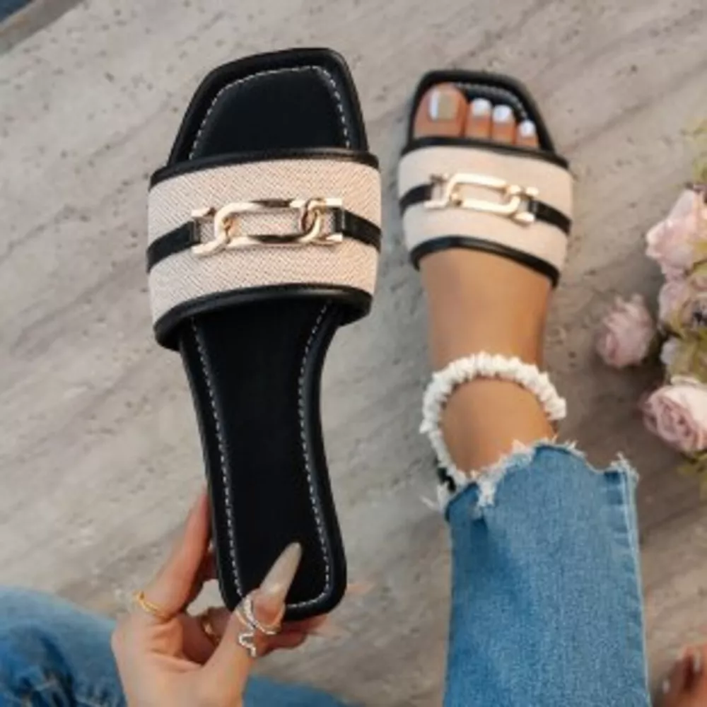 Open Toe Flats Sandals, image 3