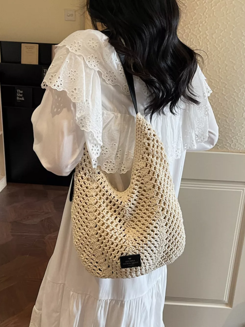 Boho Crochet Shoulder Bag, image 4