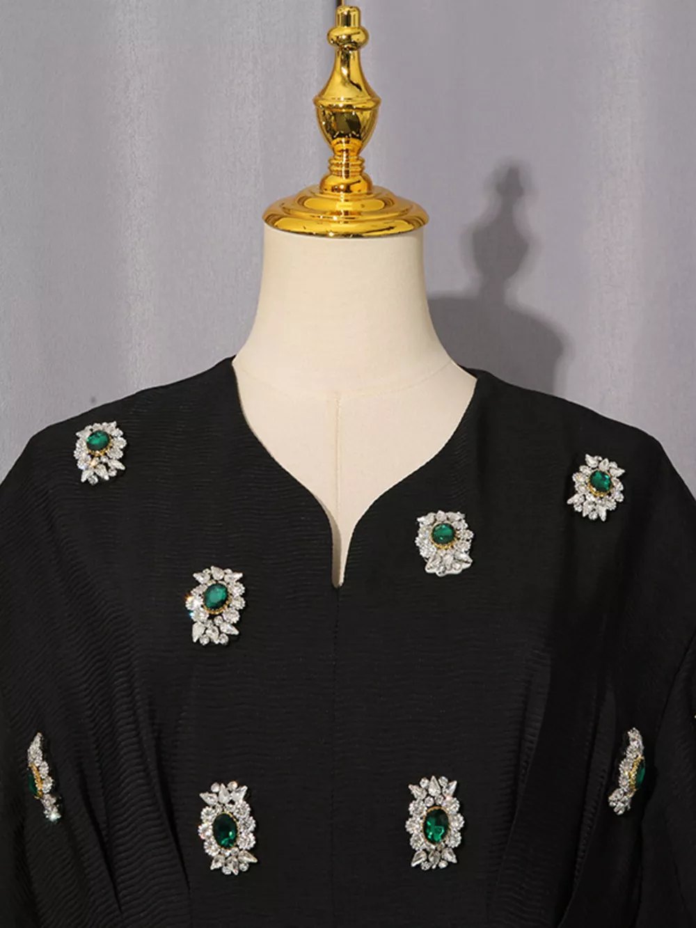 Embellished Puff Sleeve Midi Dress, image 4