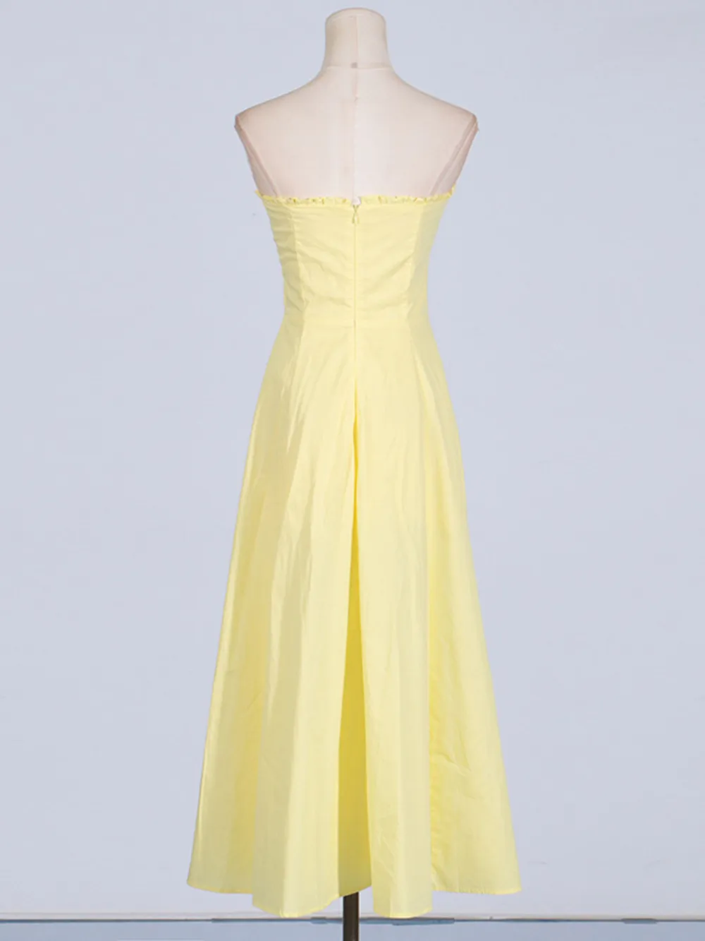 Slit Sleeveless Zip Back Midi Dress, image 5