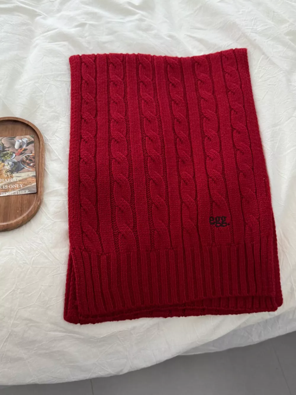 Ribbed Knitted Winter Scarf, image 13