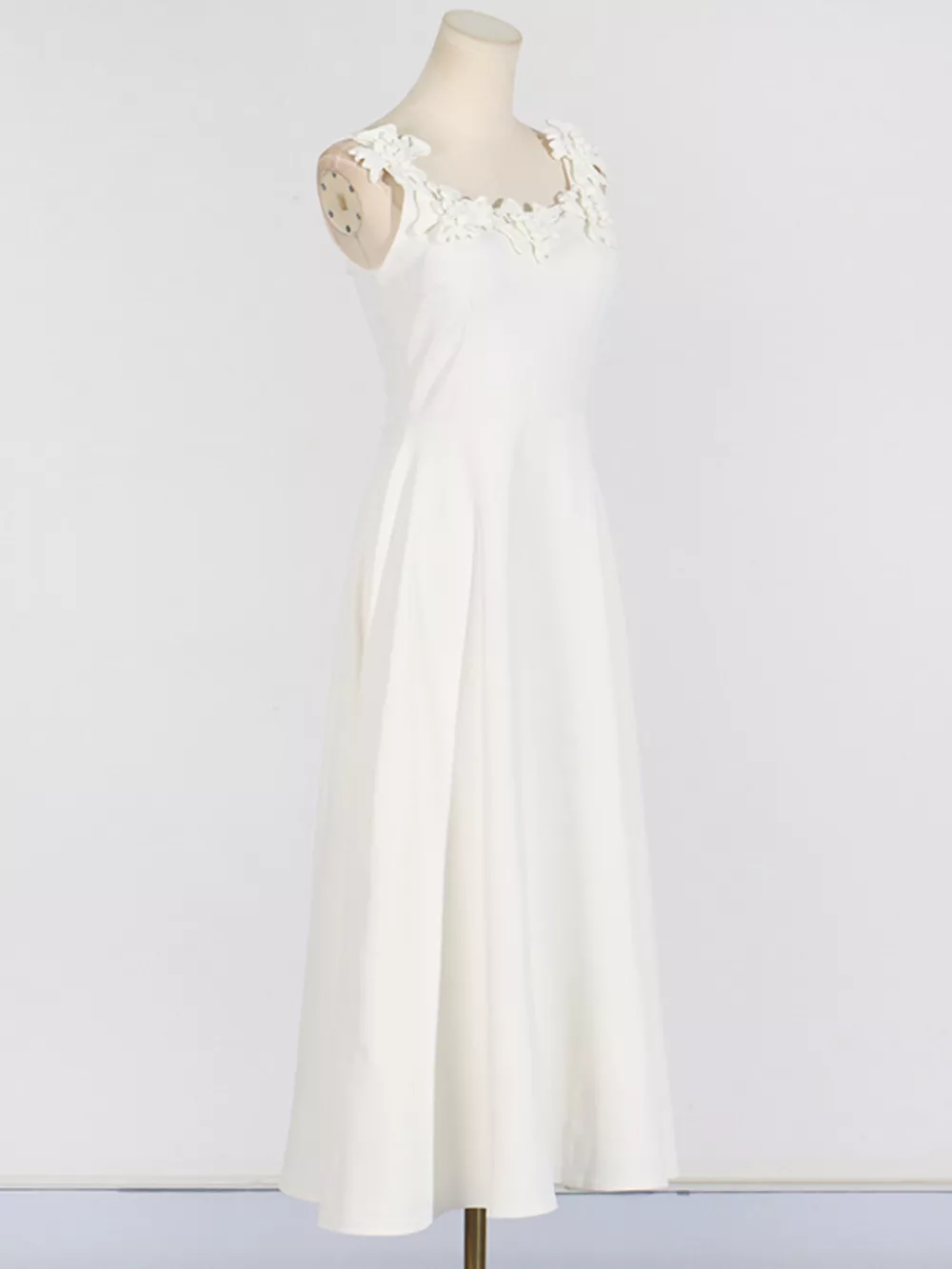 Floral Embellished Sleeveless Midi Dress, image 6