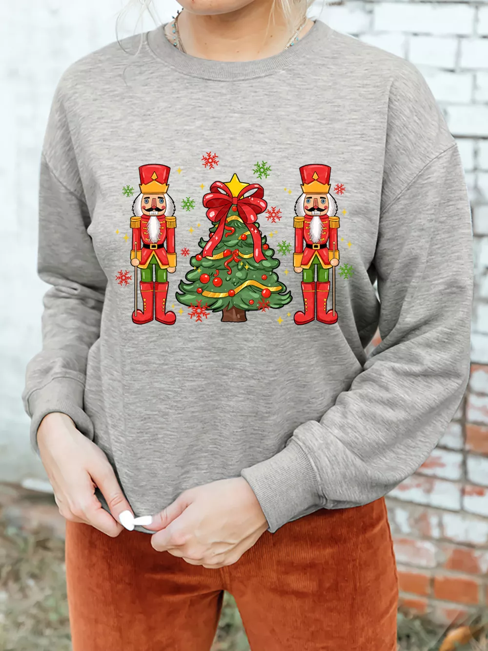Christmas Nutcracker Men Guard Graphic Pullover Sweatshirt, image 4