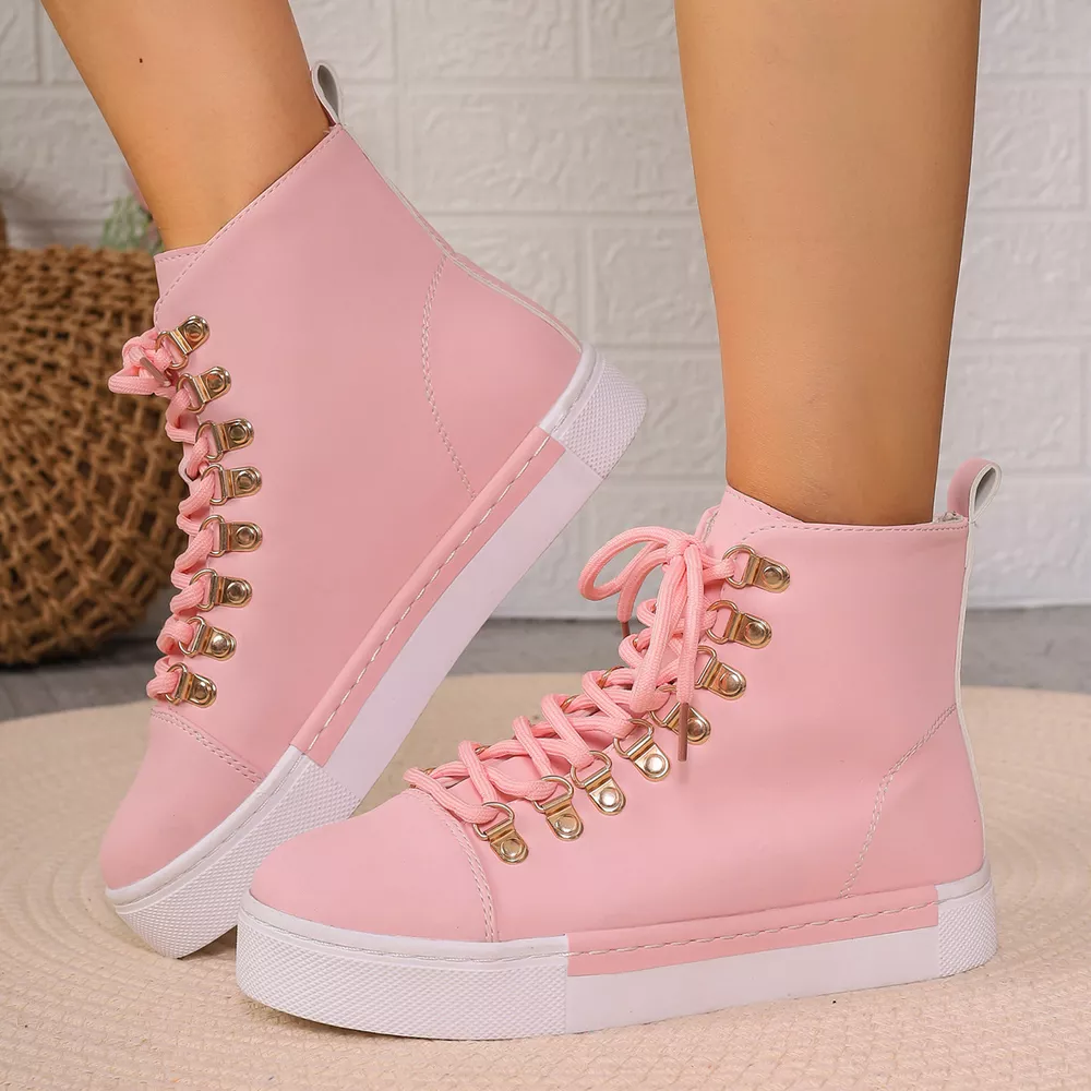 Lace-Up Platform Sneakers, image 6