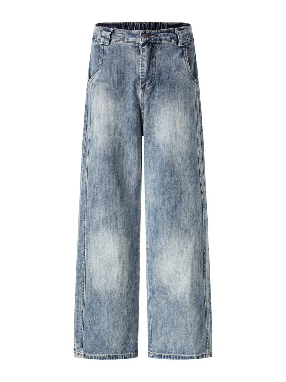 Men's Vintage Washed Wide Leg Jeans