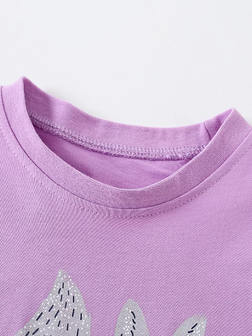 Children's Fox Graphic Ruffle Hem T-Shirt, image 4