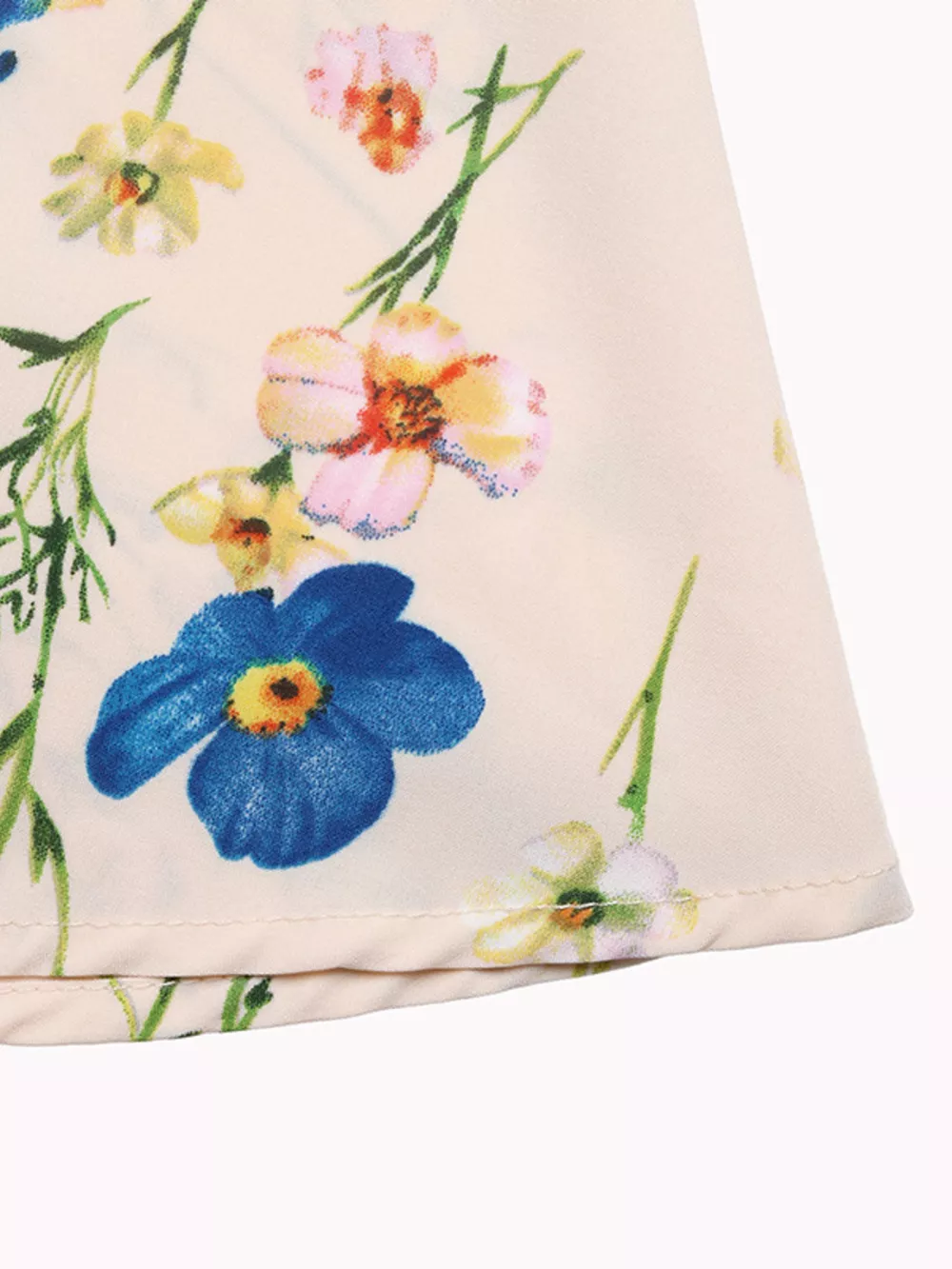 Floral Print Square Neck Casual Maxi Dress, image 7