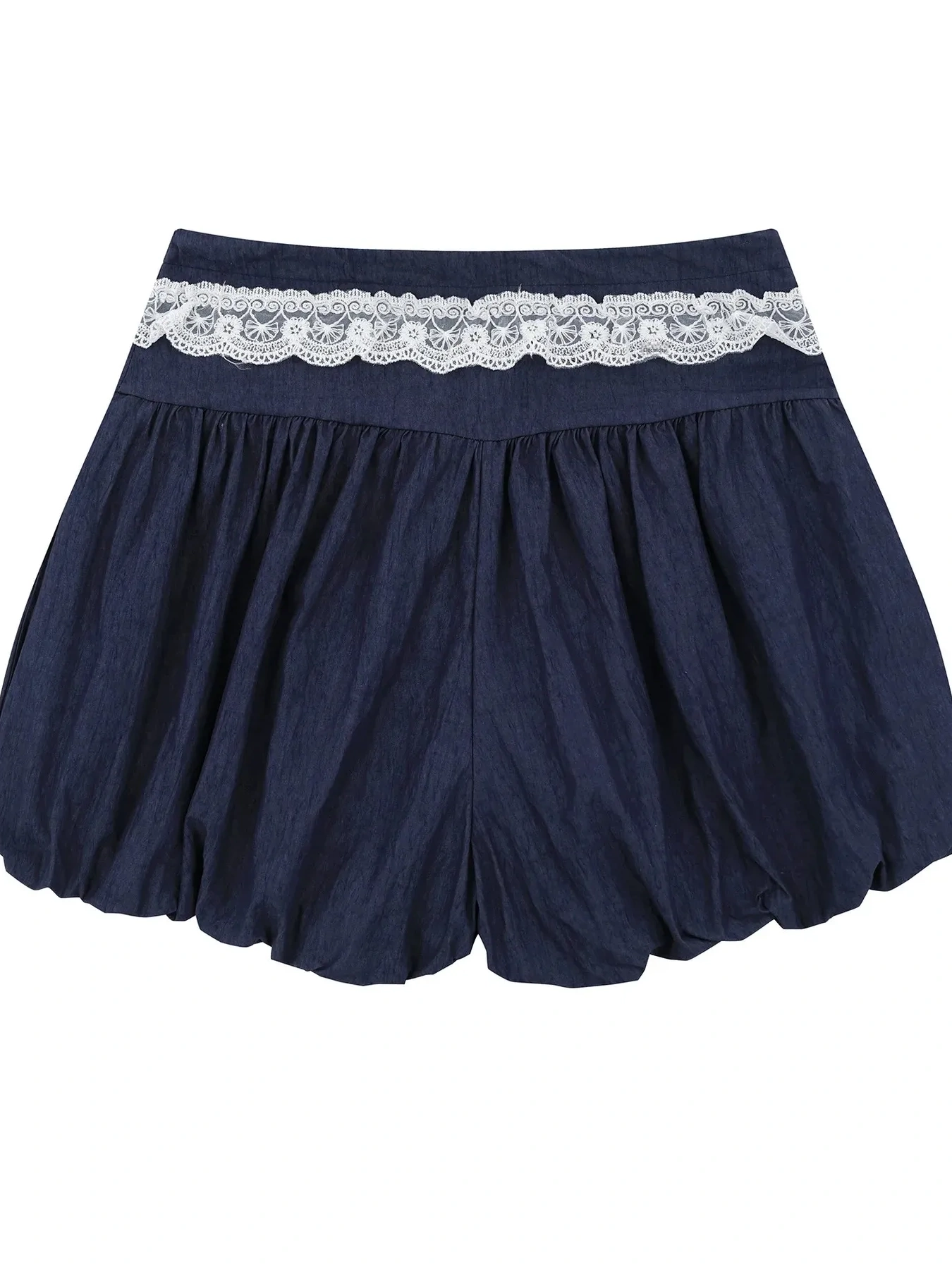 Lace Trim Shorts with Drawstring, image 6