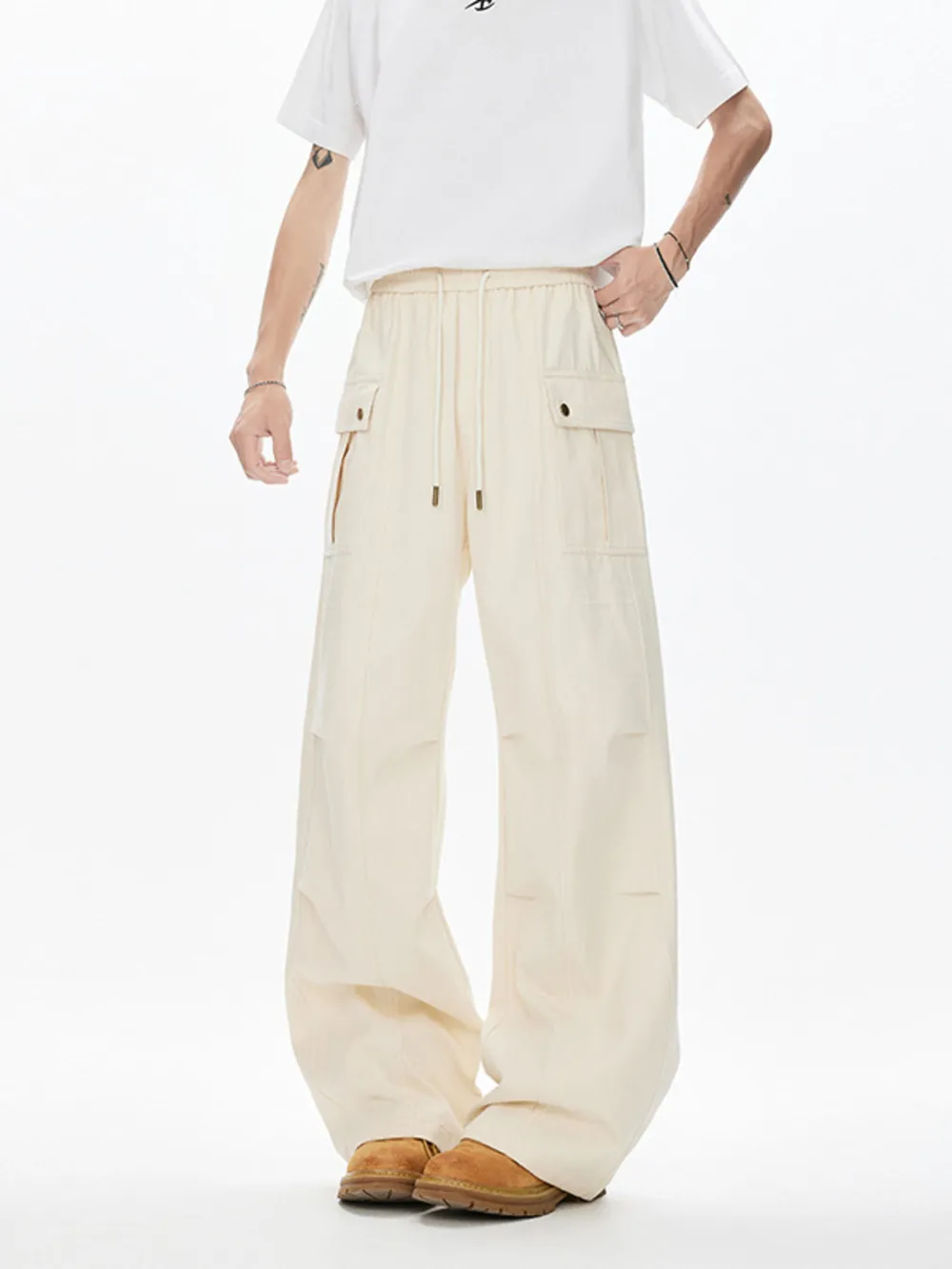 Men's Drawstring Cargo Pants, image 16