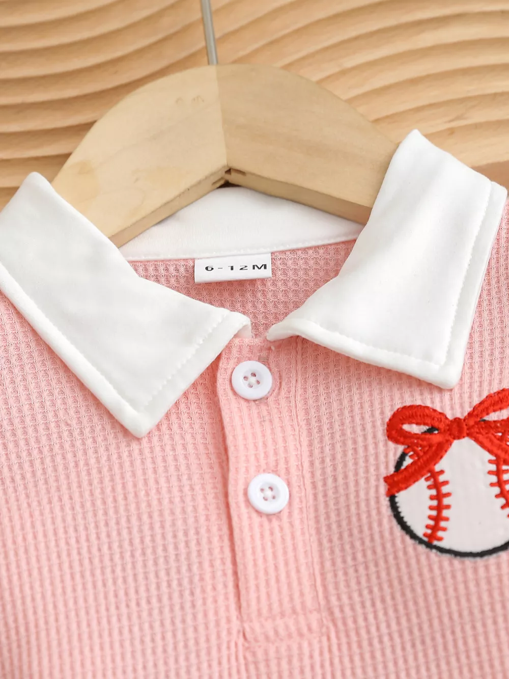 Children's Baseball Embroidered Pleated Dress, image 2