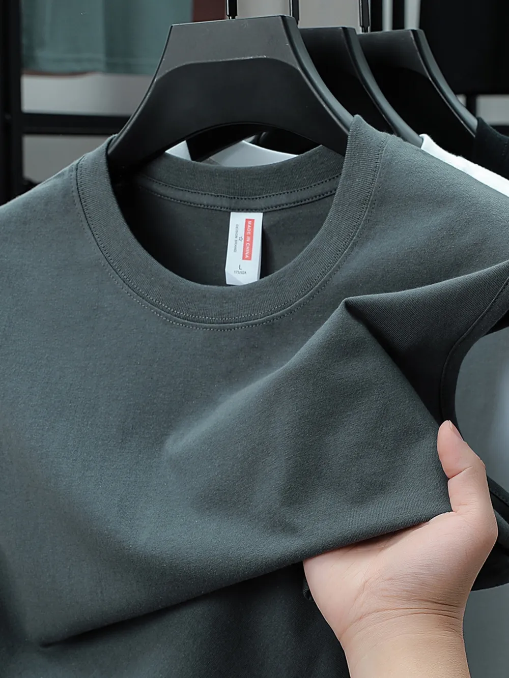 Men's Plus Size Round Neck Tank, image 3