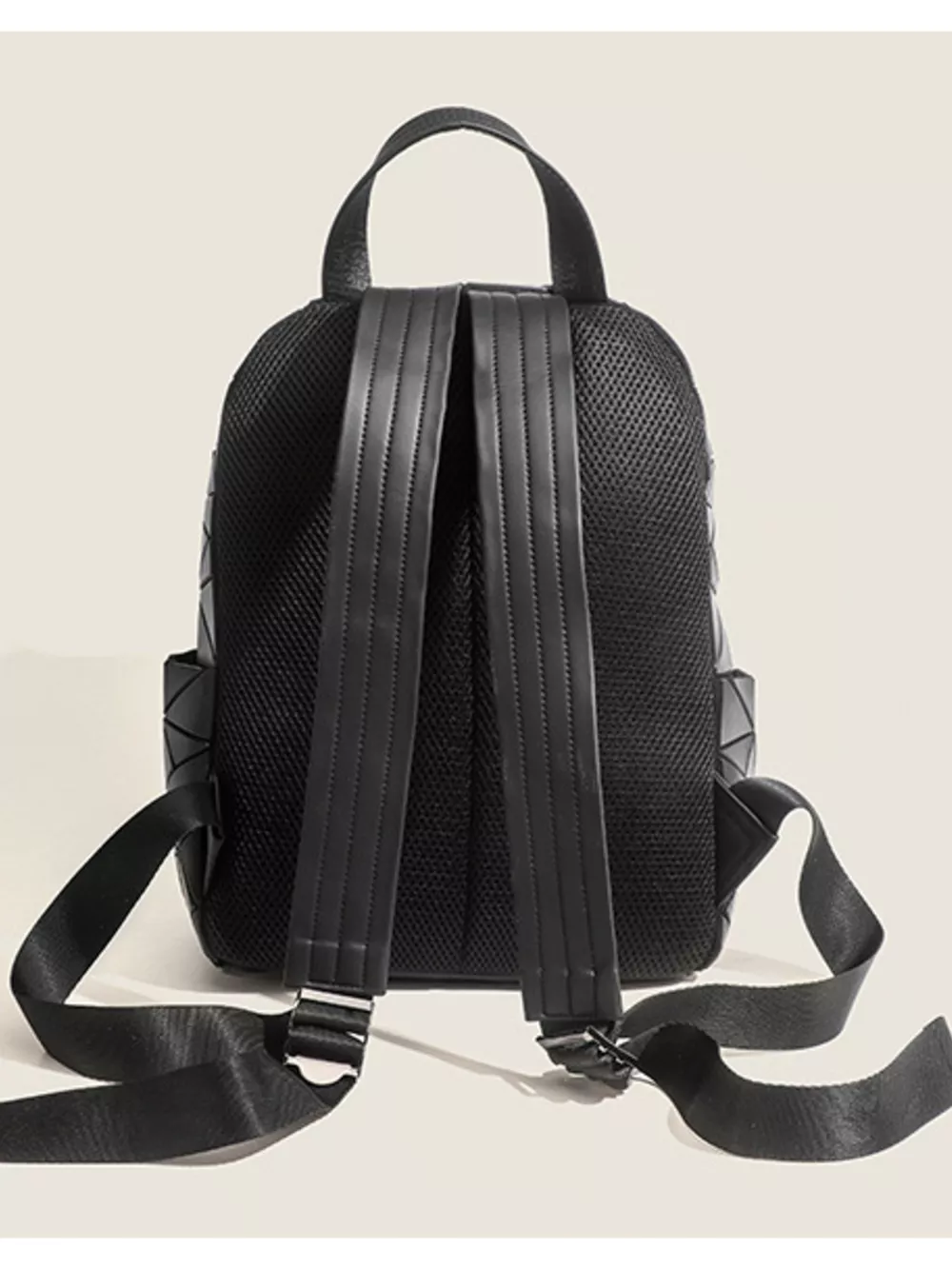 Geometric Lattice Pattern Fashion Backpack Bag, image 3