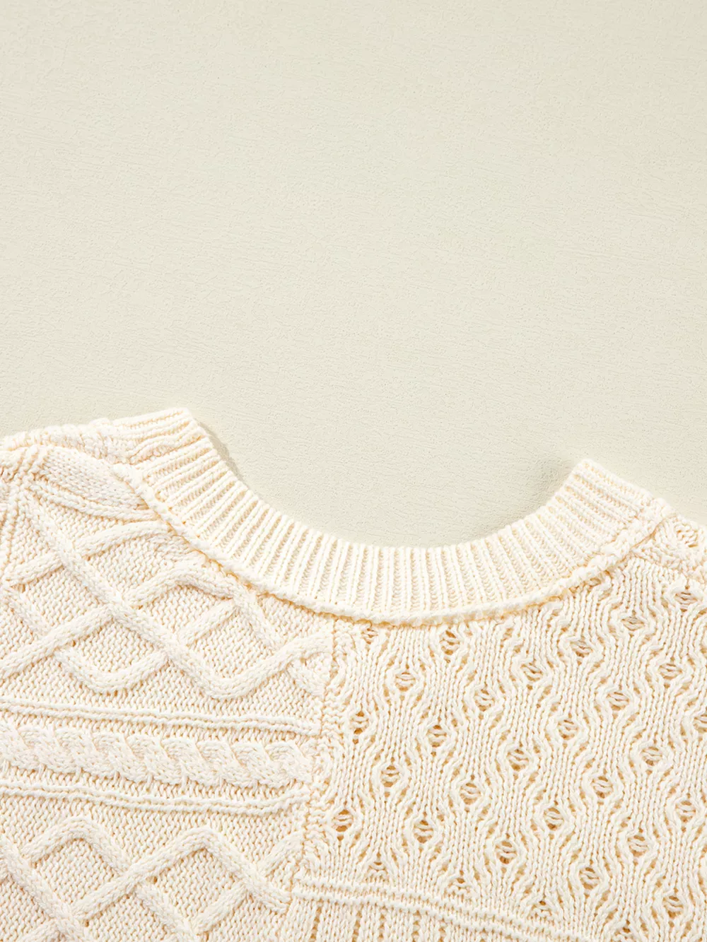 Cable Knit Dolman Sweater Vest, image 14