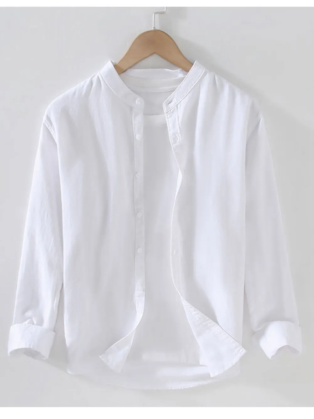 Men's Full Size Button Up Long Sleeve Shirt Plus Size, image 8
