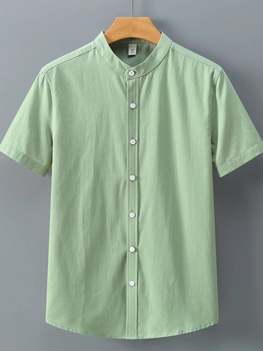 Men's Plus Size Button Up Short Sleeve Shirt, image 5