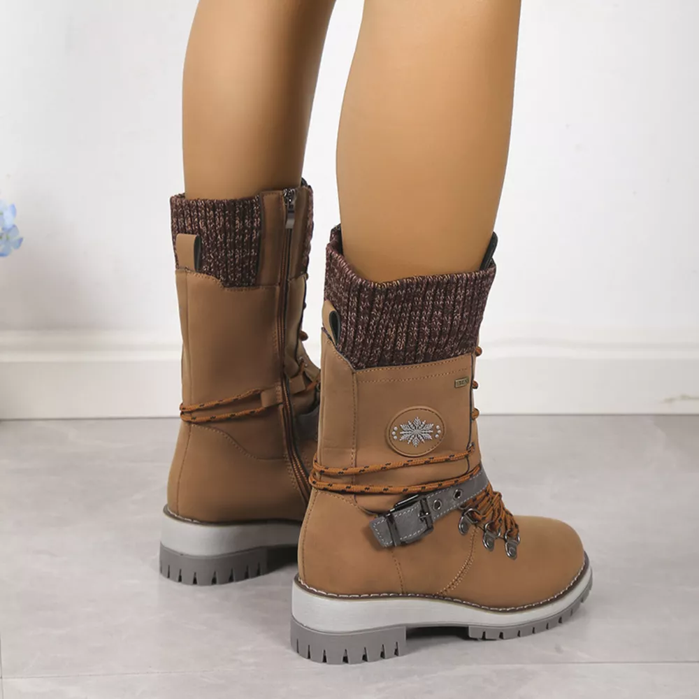 Lace Up Block Heel Boots, image 9