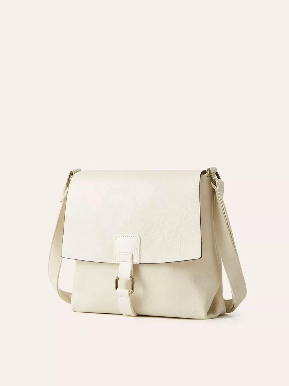 Vintage Buckle Flap Crossbody Bag, image 6