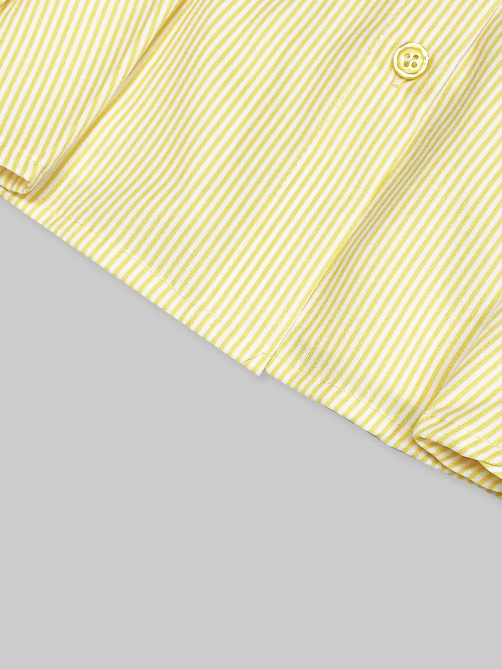 Striped Puff Sleeve Button-Up Shirt, image 8
