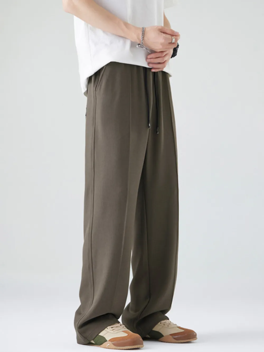 Men's Full Size Casual Loose Fit Drawstring Pants Plus Size, image 2