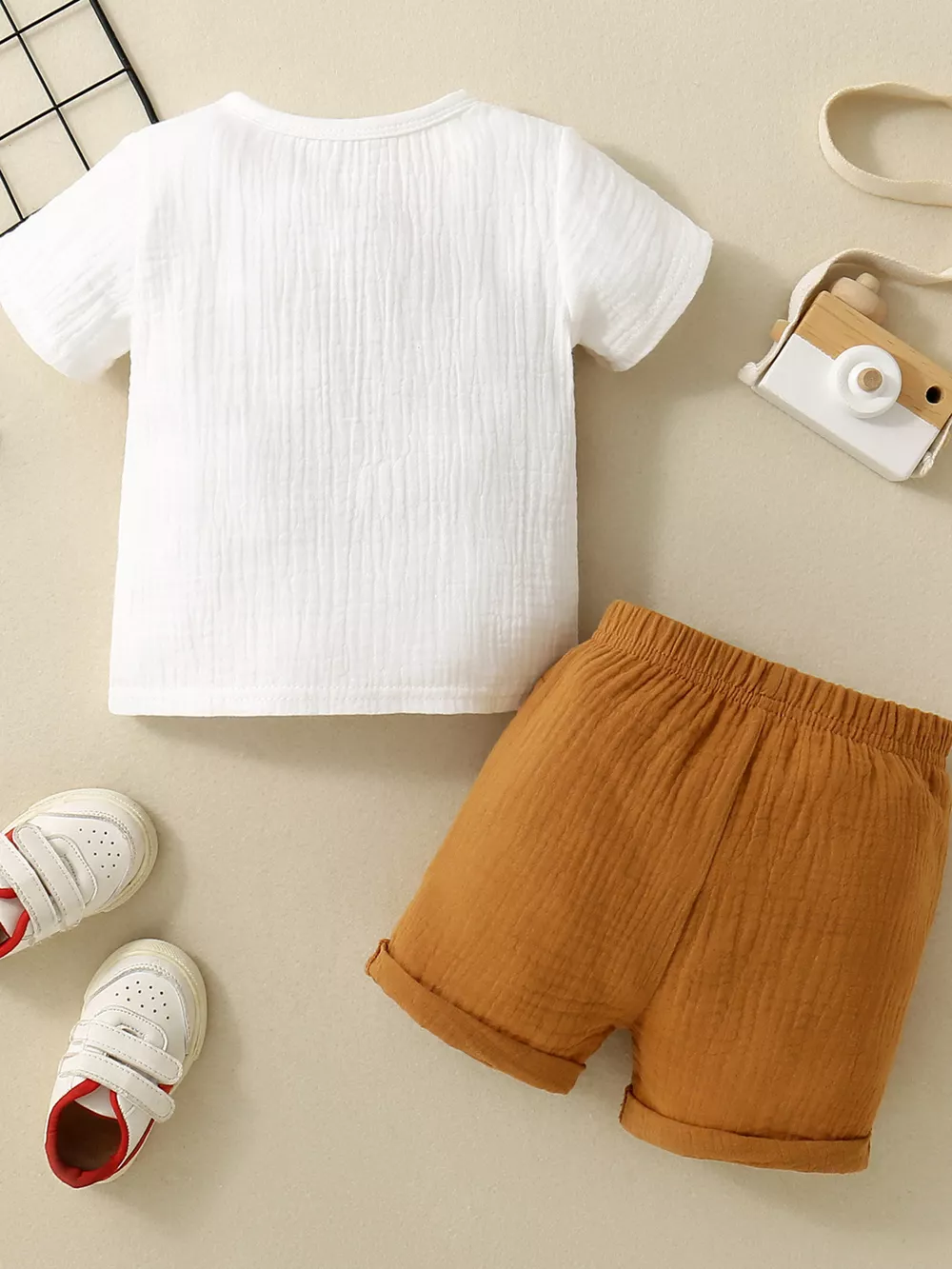 Children's Color Block Top and Shorts Set, image 5