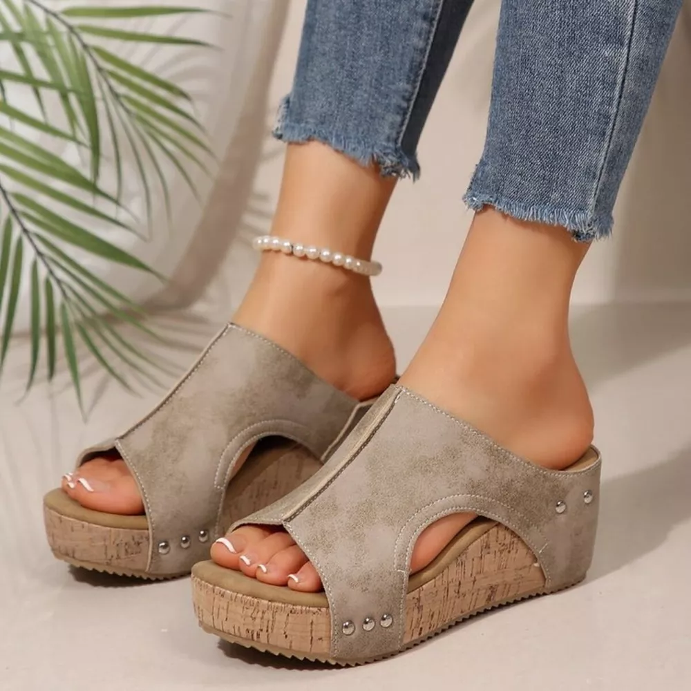 Open Toe Wedge Sandals, image 5