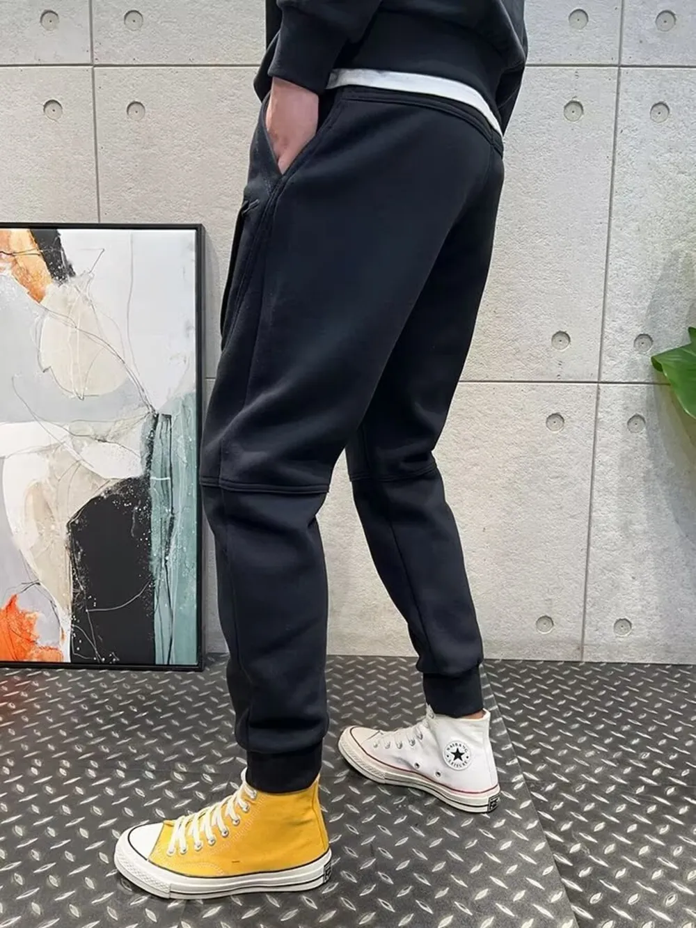Men's Plus Size Drawstring Pocketed Joggers, image 2