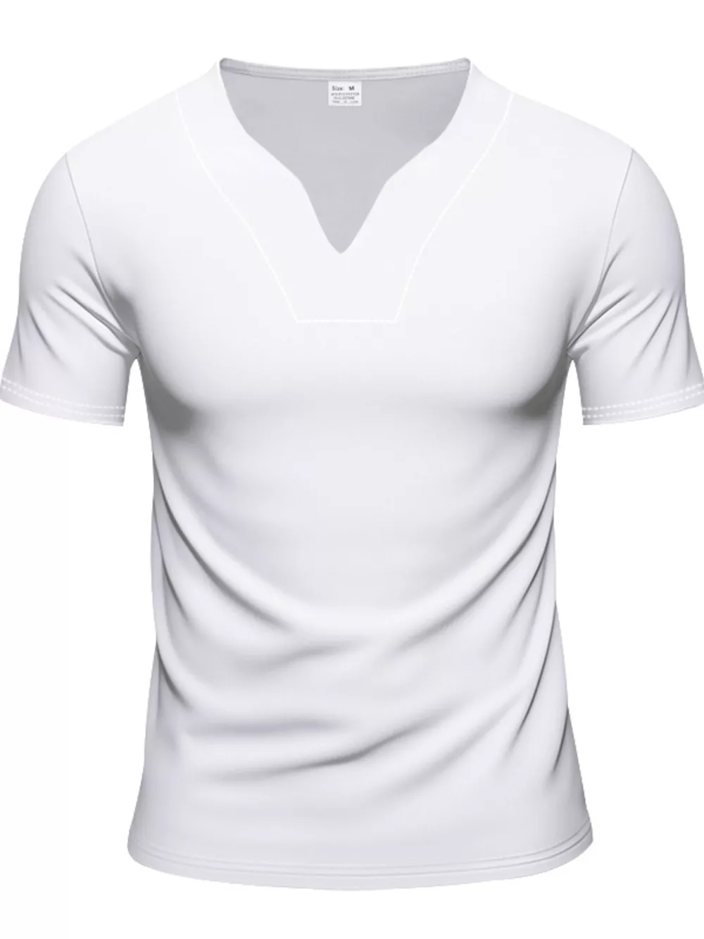 Men's Full Size V-Neck Short Sleeve T-Shirt and Shorts Set Plus Size, image 19