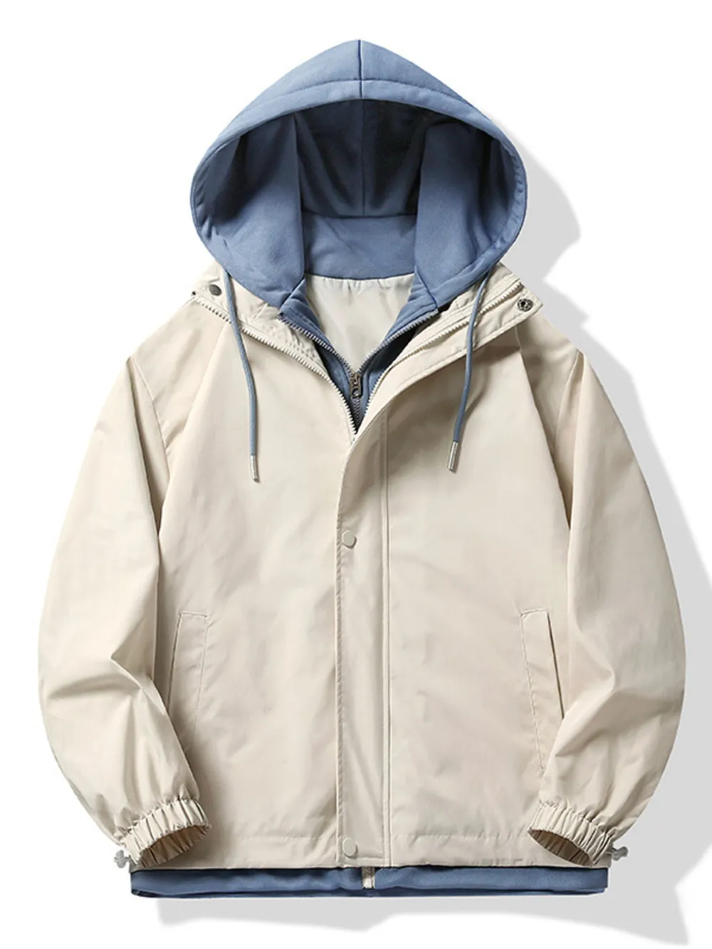 Men's Plus Size Casual Lightweight Windbreaker Jacket, image 6
