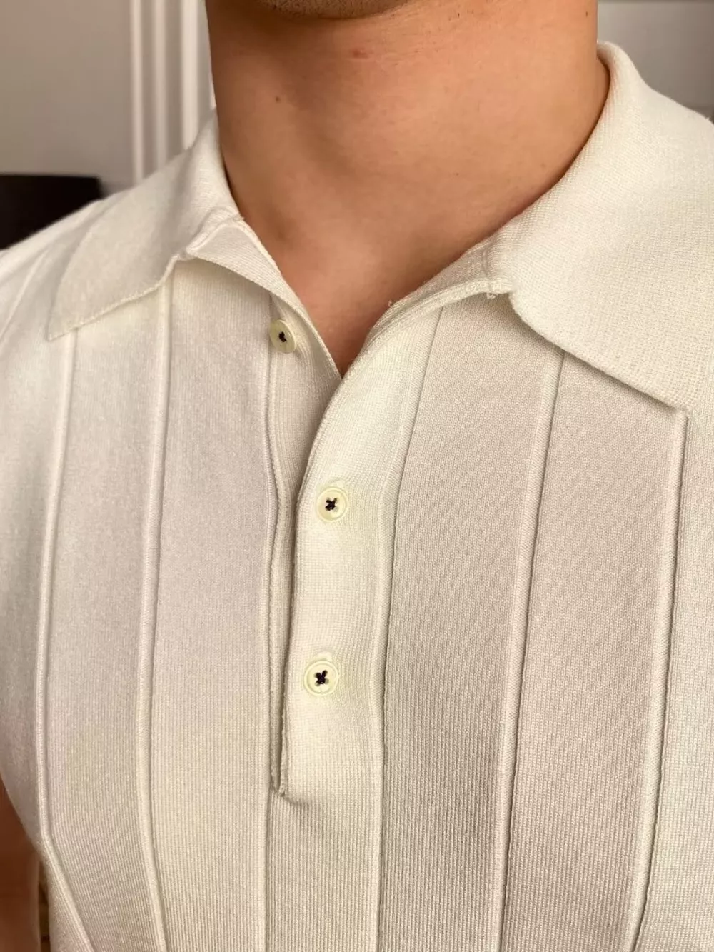 Men's Plus Size Slim Fit Knitted Polo Shirt, image 5