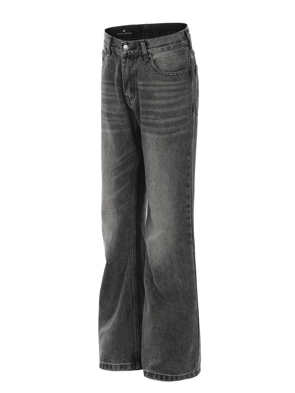 Men's Washed Loose Fit Classic Jeans, image 2