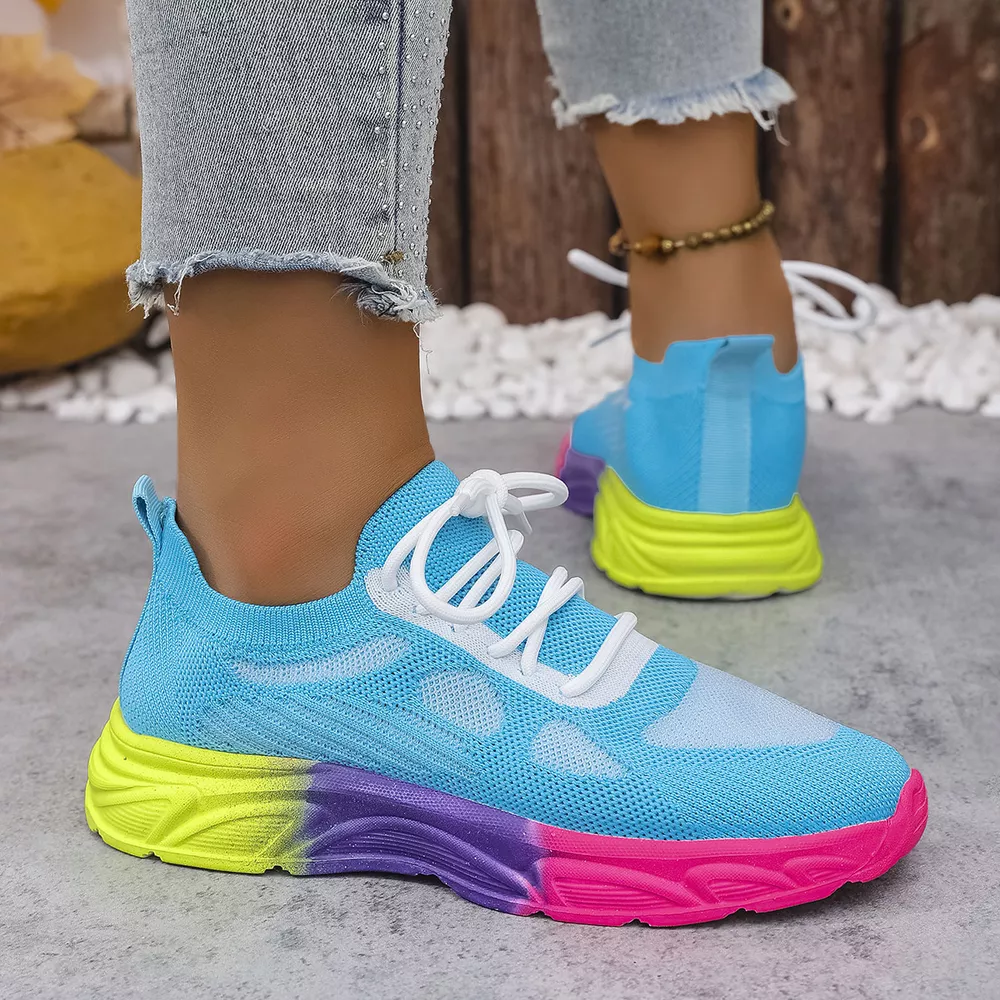 Lace Up Round Toe Sneakers, image 3