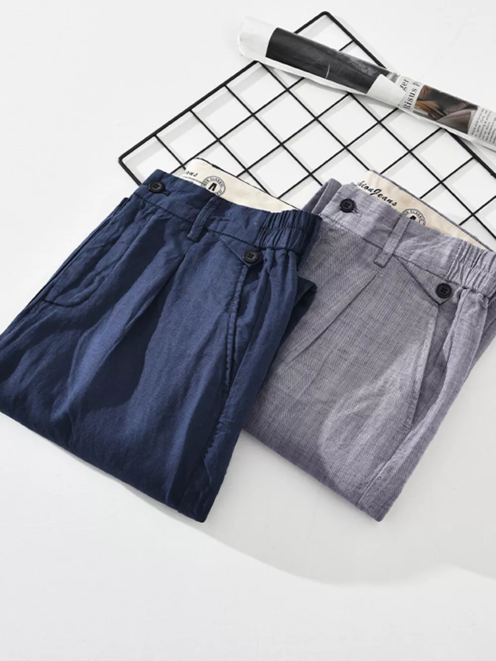 Men's Plus Size Casual Elastic Waist Pants, image 3