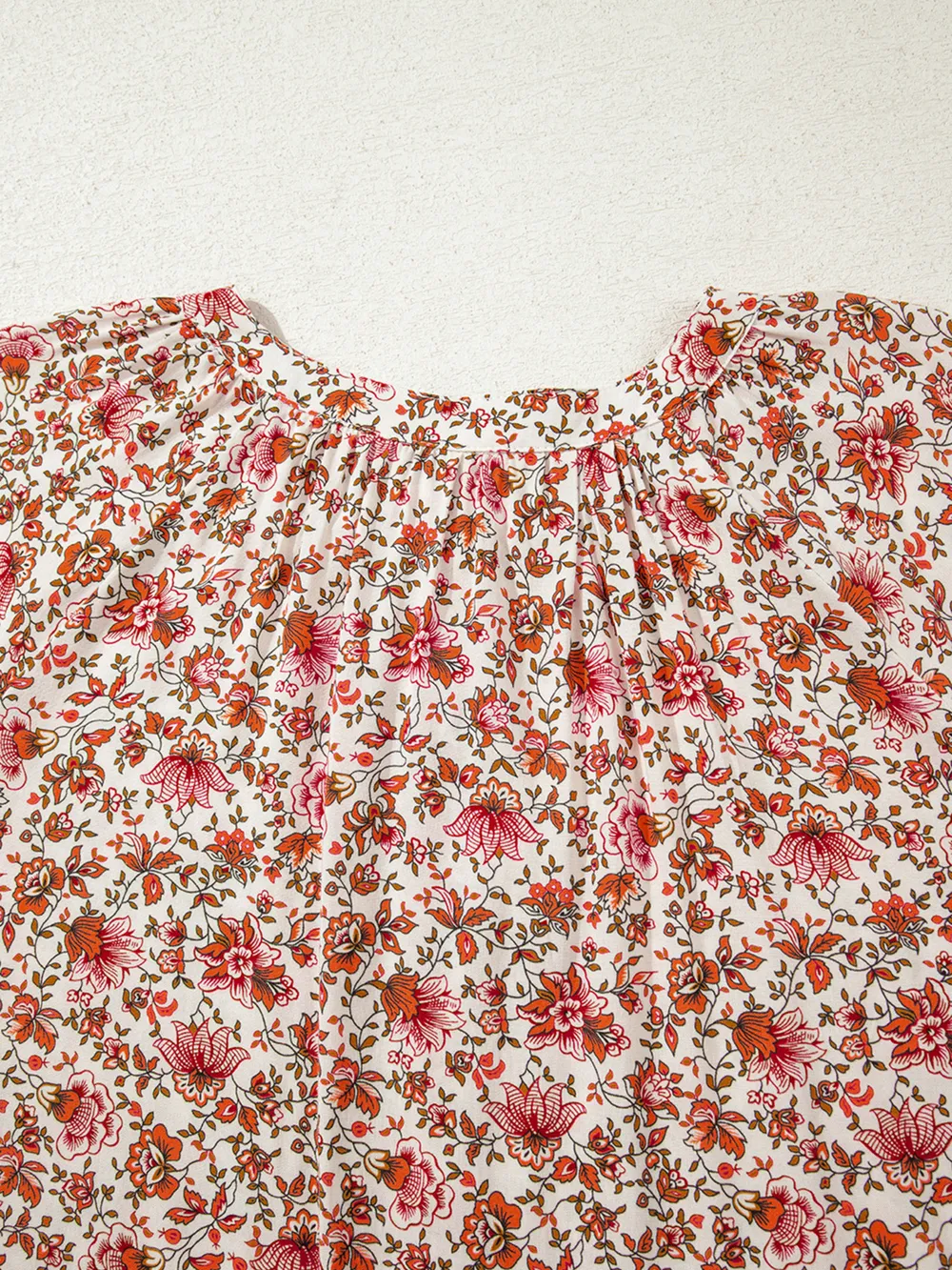 Floral Long Sleeve Button Down Blouse, image 8